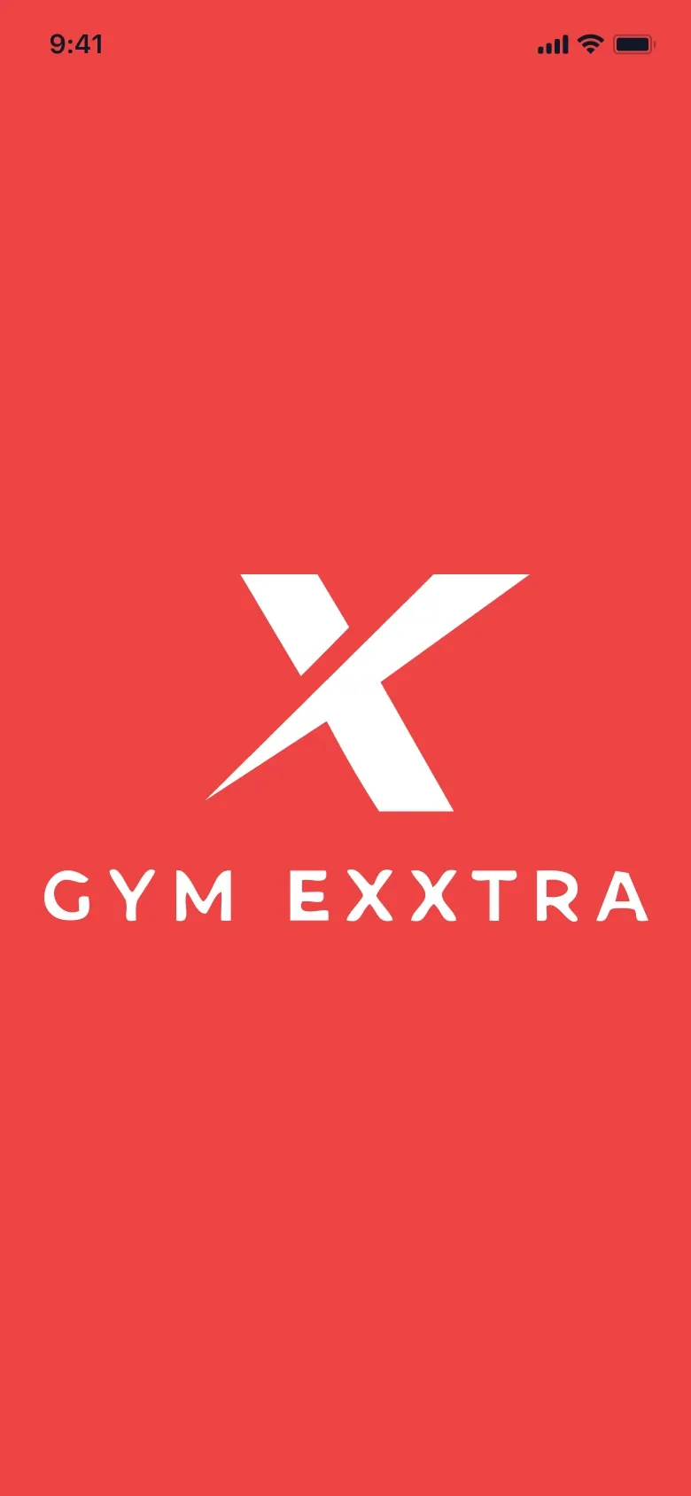 GymExxtra uygulama ekran görüntüsü - Splash screen